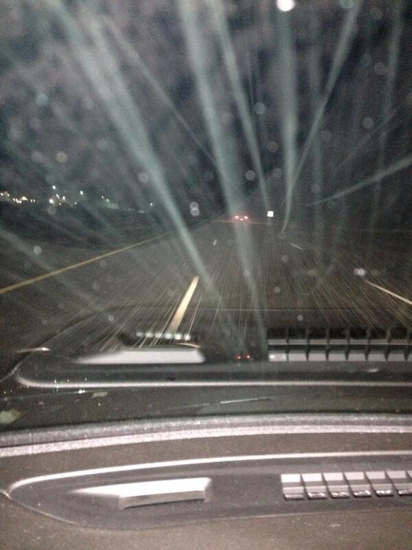 davidjonolson's tweet photo. Driving home in a snowstorm from teaching MBA 664 in Troy; this sucks! http://t.co/p7fOhBy28P
