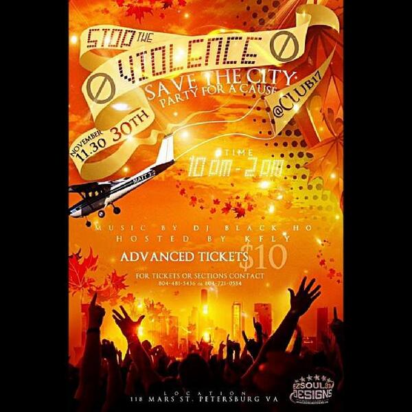 DJBLACKHO's tweet photo. NOV 30TH CLUB 17 #STOPTHEVIOLENCE http://t.co/2MFjJhEsKo