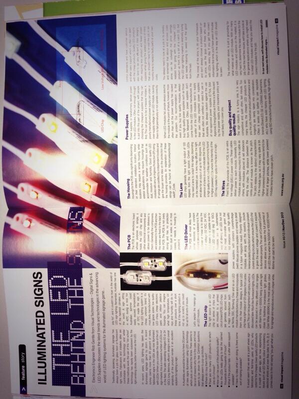 VisualTechLED's tweet image. Next article - 'How to install LED modules into illuminated signs'