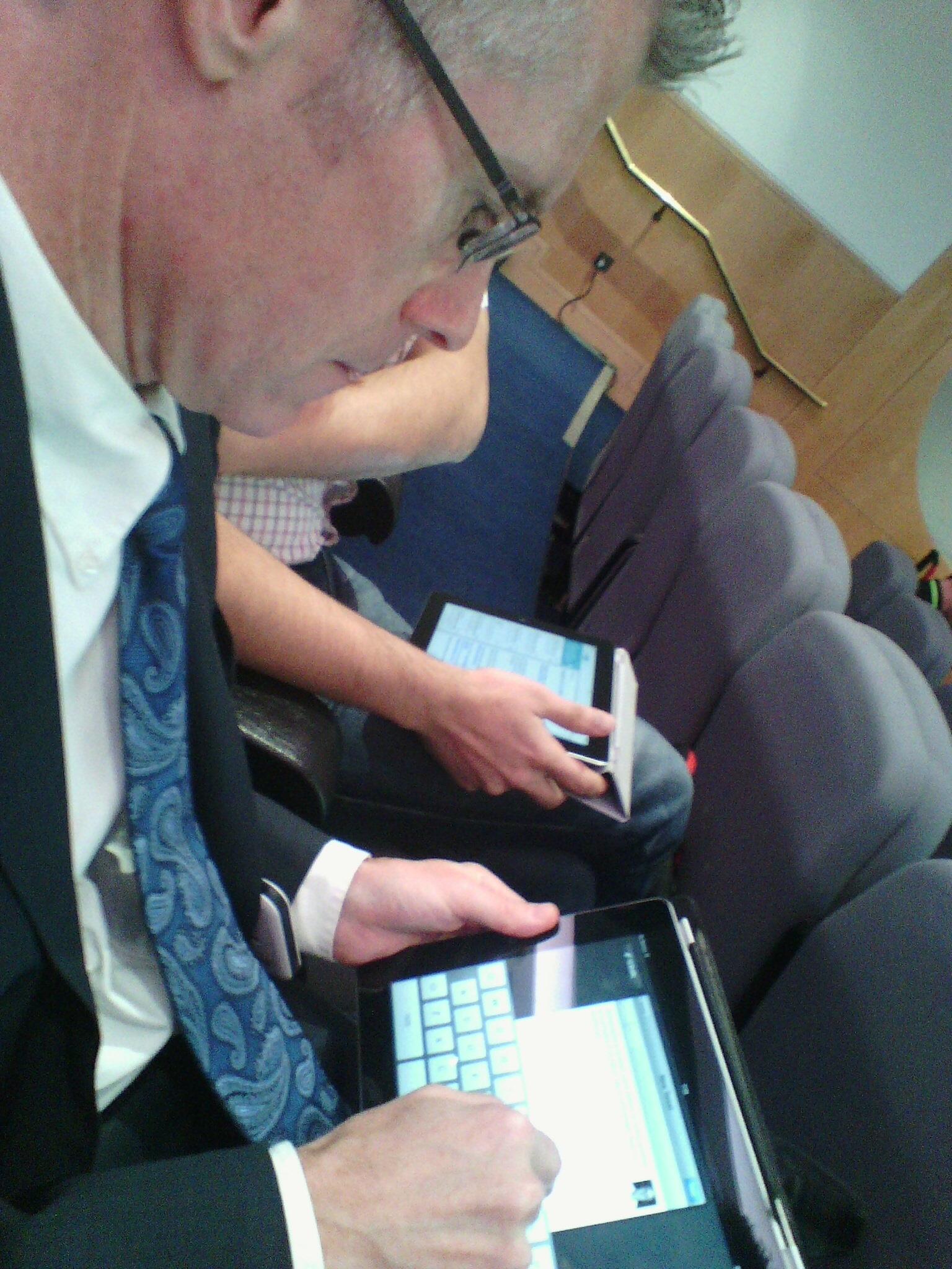 Malcolm Campbell Malcolm campbell on iPad at solo13