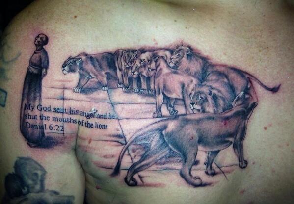Daniel And The Lions Den Tattoo