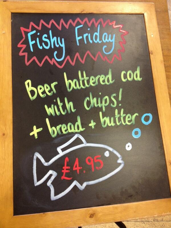 HYBYclocktower's tweet photo. It's Friday which calls for one thing! Fish and chips! #fishyfriday http://t.co/MWbTstXwfE