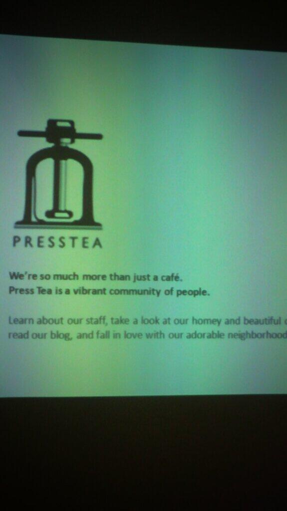 Presstea i NY selger seg som eit nærmiljø.Julie Holck på #bykonf2013