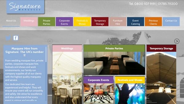 New website is now live! Check it out at signaturemarquees.com