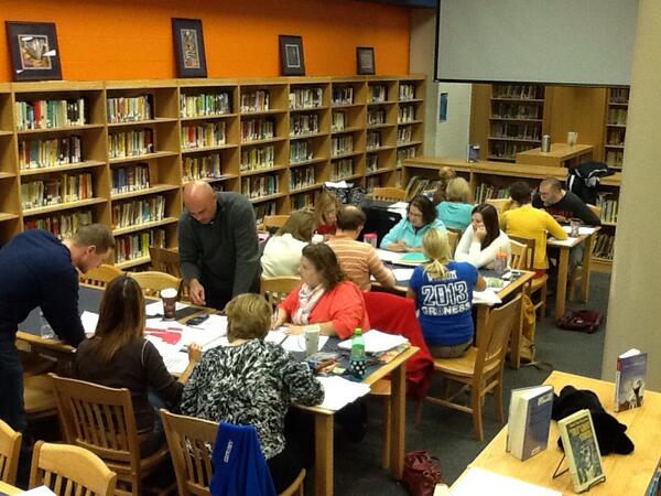 hebronmiddle's tweet photo. Even though students are out, teachers are still learning at Hebron Middle! http://t.co/jrzqaNGTbz
