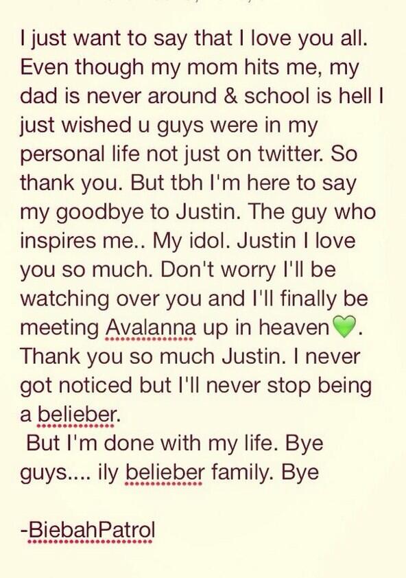 TypicallyButera's tweet image. We just lost another belieber, society is fucked up #RIPbrooke