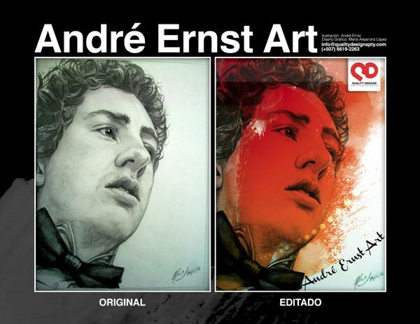 Quality_Designs's tweet image. Conoce a este ilustrador en potencia y el nuevo miembro de nuestra familia. André Ernst! facebook.com/qdpty