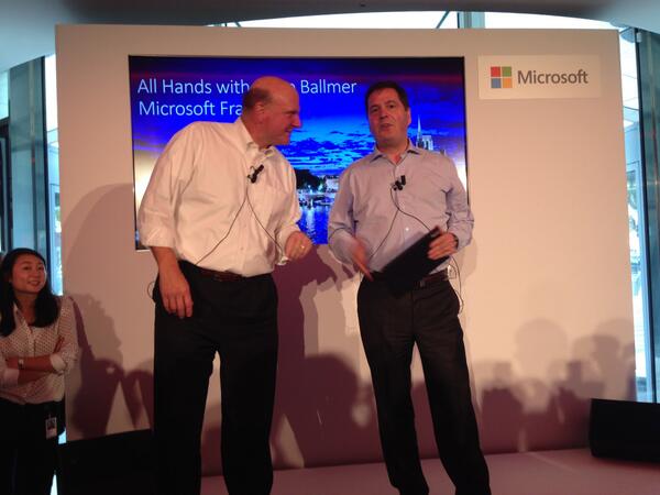Steve Ballmer présent sur notre campus pour un all hands avec l'ensemble des salariés de Microsoft France