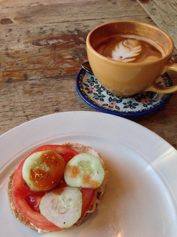 Every morning is a good one at <a href="/GryphonCafe/">Gryphon Cafe</a> #goodmorning #greatcoffee #local #spicyhummus