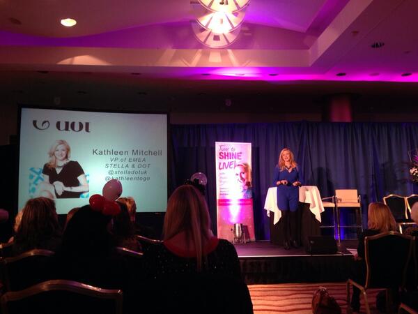 Kathleen Mitchell sharing the Stella &amp; Dot joy at Time to Shine. <a href="/KathleenToGo/">International Insurrectionist</a> #Shine @Stelladotuk