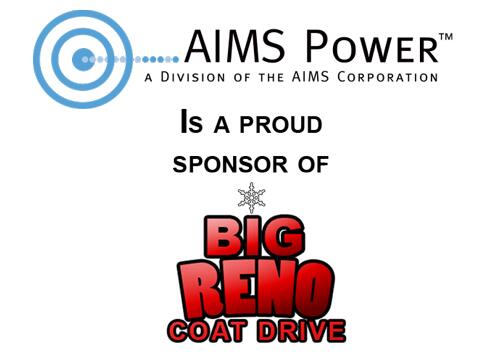 AIMSpower's tweet photo. @AIMSpower is proud to sponsor The Big #Reno Coat Drive—@RenoCoatDrive—put on by our sales VP, @SeanENichols—#Nevada http://t.co/wkT6FmxZLC