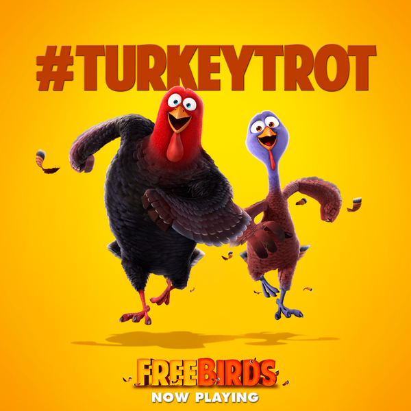 Grab your flock and get trotting to see #FreeBirds in theaters today!