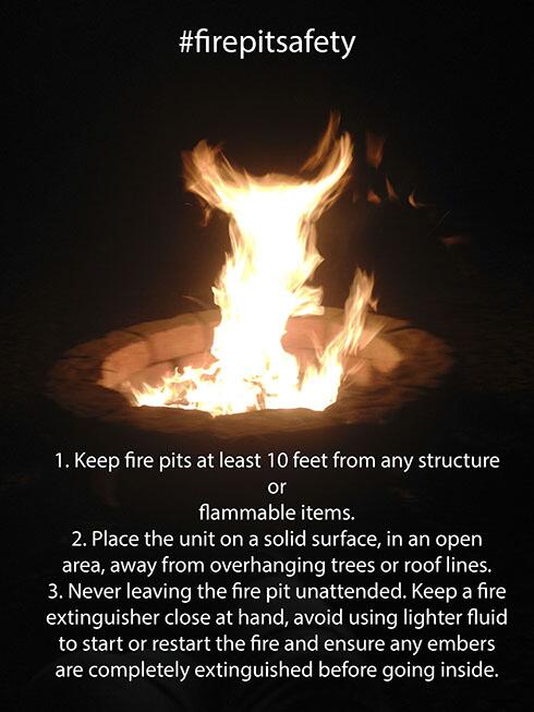 Be safe with those #firepits!