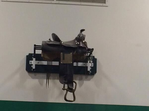 “@ElDFootball: The saddle hanging in the El D gym ” and it'll stay there...