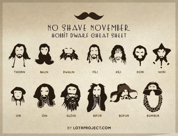9GAG's tweet image. Hobbit Movember Inspiration. #NoShaveNovember #Movember