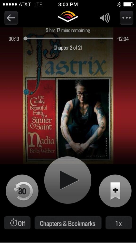 cciepilot's tweet image. @Sarcasticluther #Pastrix this is where I read #Pastrix (actually Nadia read to me) awesome book and great reading!