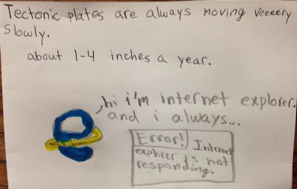 ashlyn_watters's tweet image. Even young kids know that internet explorer sucks. #webdevproblems