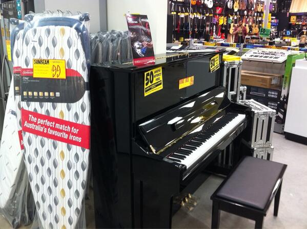 SimonC_JBaus's tweet photo. Where else but JB can you get an ironing board with your upright piano?
#jbhomefrankston @JBHiFi http://t.co/ov5K5cCjxF