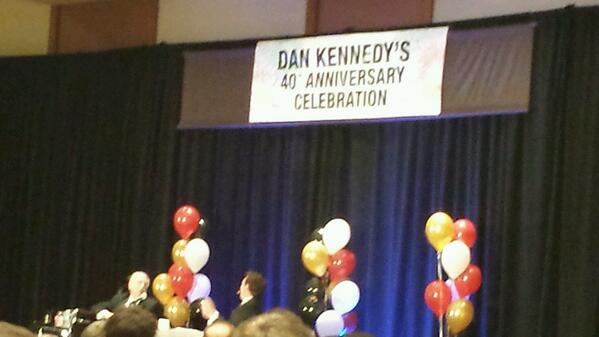 Magnetic_Mktg's tweet photo. RT @momandpopontop: Celebrating Dan Kennedy's 40 years in information marketing. #info13 http://t.co/Uho1jDM8ou