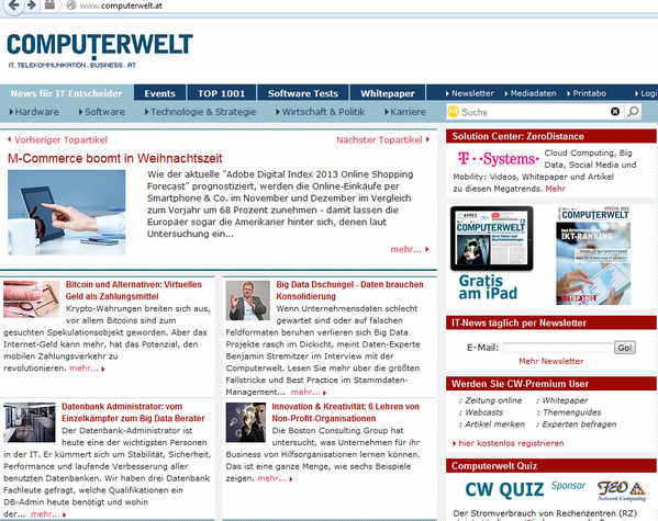 BizDataWorld's tweet image. Still on the cover #computerwelt. Roland Kissling interviewed @Stremitzer about #bigdata computerwelt.at/news/technolog…