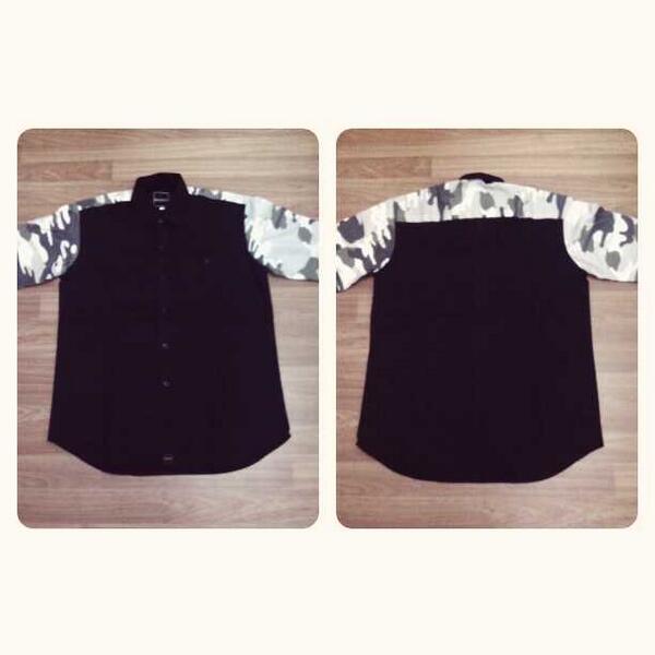 [AVAILABLE] Black Squad • Cotton Black with Camouflage • S/M/L • 150K • Order 085710542812 / 7538791B