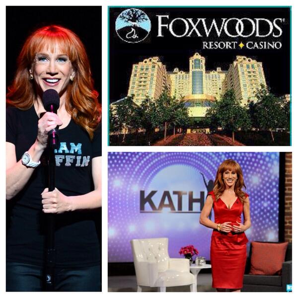 kathygriffin's tweet photo. Meet me at @FoxwoodsCT tonight! I know you have some burning questions for me Connecticut! http://t.co/SEYpt1KjyT http://t.co/HZtFDWqWFC