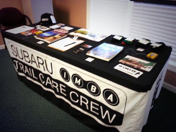 Subaru_IMBA_TCC's tweet photo. All set up and ready to roll for Trail Building School in Bowling Green, KY! @IMBA_US http://t.co/007vgOmuFz