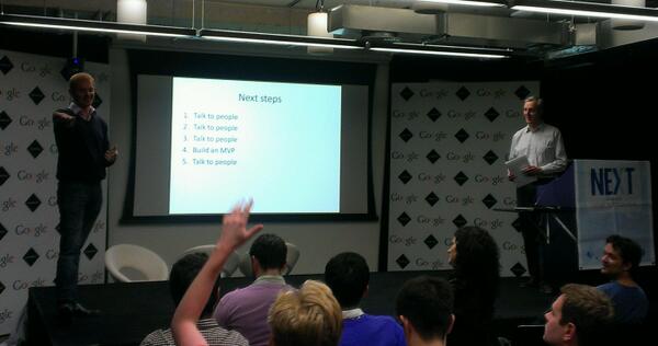 SWNEXT_London's tweet photo. #SWNEXT Lesson Learned: Get out there and Talk to people! Great job Active Alerter! http://t.co/KfIPwd9XLq
