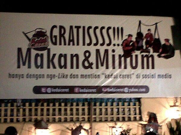 Yahh telat, liat promonya setelah pulang makan dari <a href="/kedaiceret/">Kedai Ceret</a>