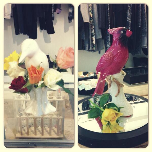 Happy saturday! We hebben nu deze toffe woodpecker vaasjes in de #SHPPR. Kom je hierheen vliegen ;-) #&amp;klevering