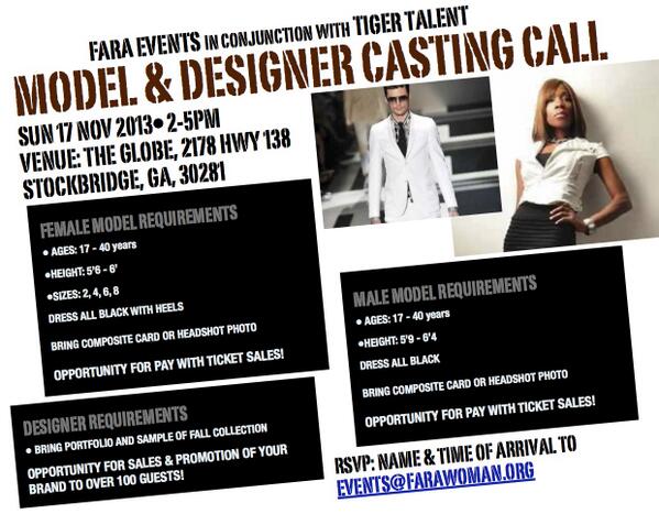 FaraGlam's tweet image. Casting call - MODELS &amp;amp; DESIGNERS in Georgia! Get paid to do what you love!