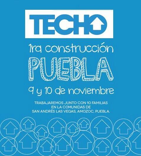 TECHOmx's tweet photo. ¡Hoy es la primer construcción de TECHO #Puebla, trabajando en conjunto voluntarios y pobladores! #TechoPuebla http://t.co/JgFXTNew0Z