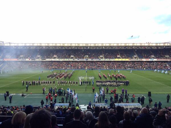 DotRugby's tweet image. National anthems #rugby #ScoJap (from Murrayfield)