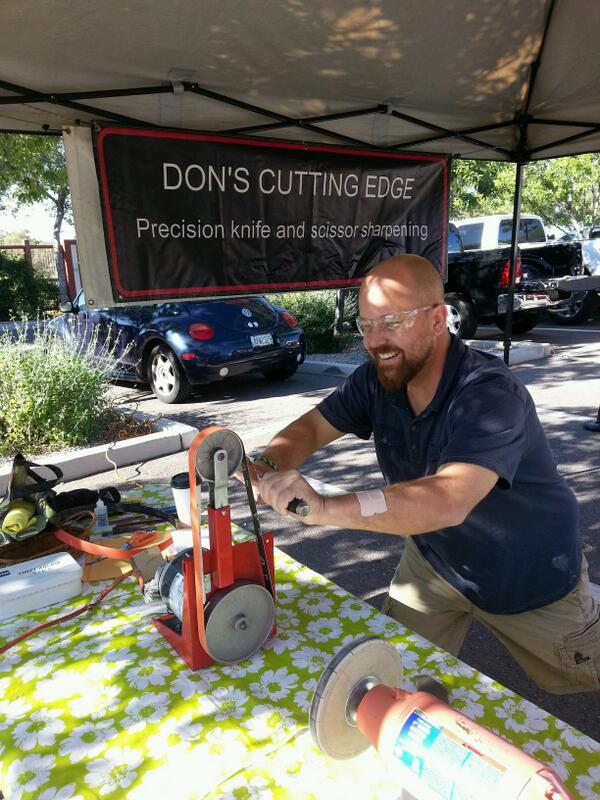 sharpnstuff's tweet image. I'm sharpening stuff! Gilbert Farmers Market every Saturday between 8am &amp;amp; 12pm!
