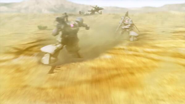 ZForces's tweet photo. Two Doms fired their rocket launchers @GuntankS. #OdessaDay #GundamFTWest http://t.co/YQPkN7Nzmm