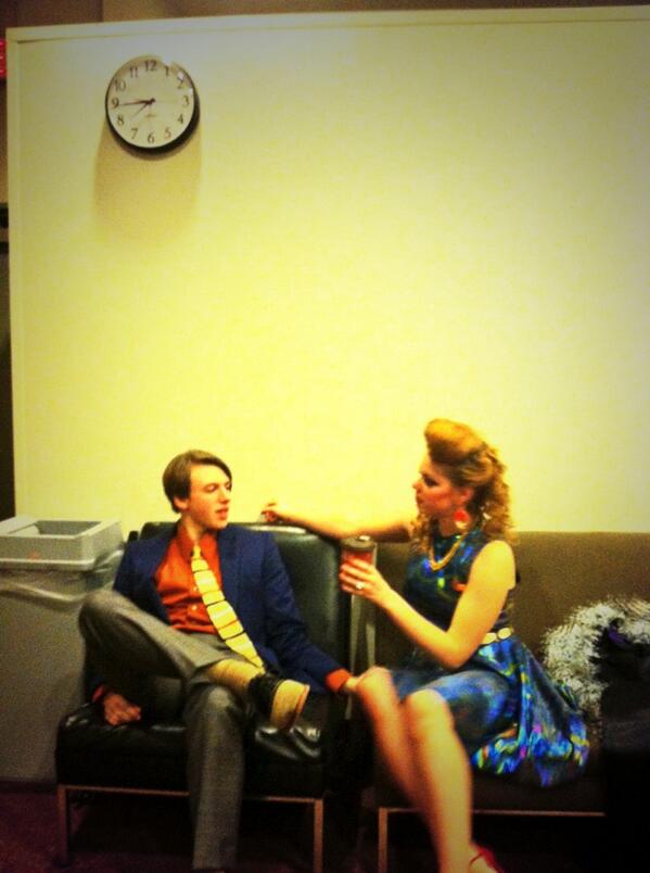 SirBenBackbite's tweet photo. @CharlesSurface_ @Lady_Teazle what have we here....canoodling in the green room?! You sly rogue you... #FREDScandal http://t.co/F3yQYwdWAS