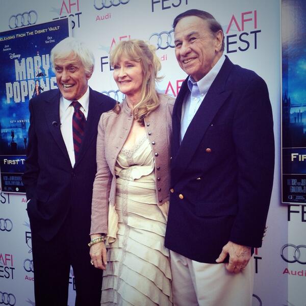 MT <a href="/DisneyD23/">Disney D23</a>: Dick Van Dyke, Karen Dotrice &amp; Richard Sherman reunite on the red carpet! #AFIFEST #MaryPoppins