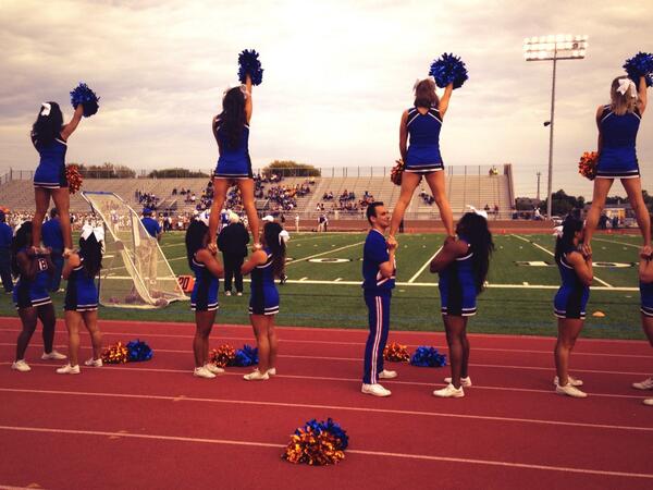 HBUCheer's tweet photo. Best seat in the house #huskiesnation http://t.co/TsJhxRLthG