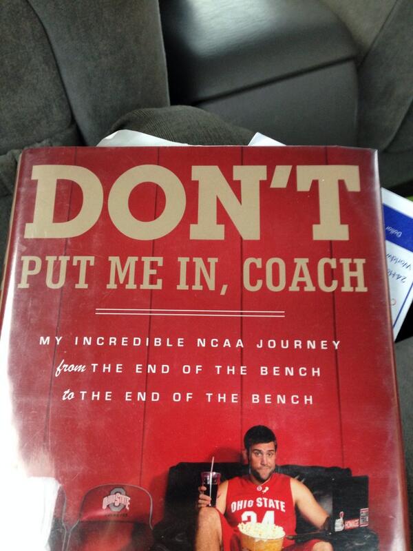 Found 1 of <a href="/Tolks27/">Zach Tolkinen</a> leisure/life lesson books in his back seat. "Don't Put Me In, Coach" #bodylanguage @garteig1