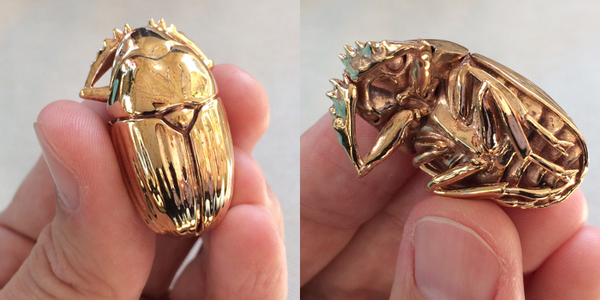 overfladisk Soldat vinde D. Allan Drummond on Twitter: "Polished bronze scarab from @shapeways :  more inordinate fondness for #3dprinting beetles. http://t.co/l8nldKq2eE  http://t.co/OkpyLXtNxh" / Twitter