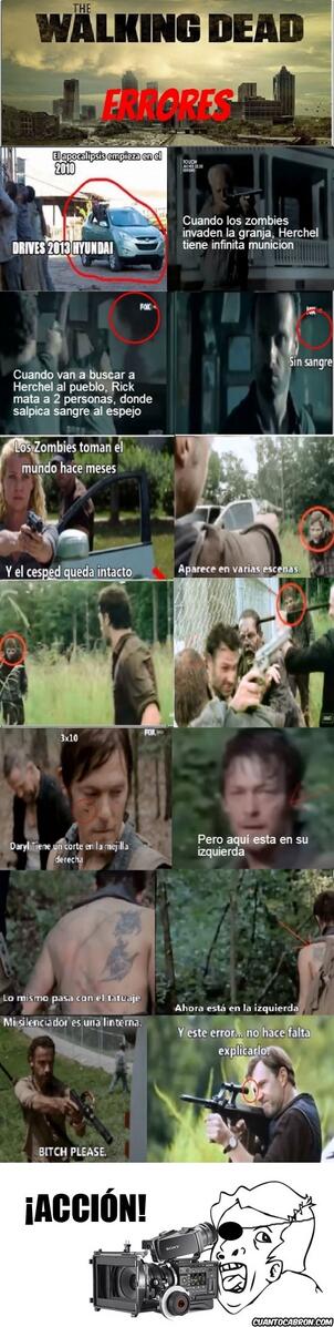cuantocabron's tweet photo. ¿Pero quién es el encargado de grabar semejantes cagadas en ''The walking dead''? http://t.co/ydF5ecElp6 http://t.co/mU9uXoMiLg