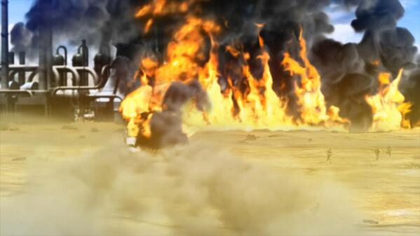 ZForces's tweet photo. In seconds, the base suffers heavy causalties and is rendered unusable by @GuntankS' napalm #OdessaDay #GundamFTWest http://t.co/KbWU6Vtydg