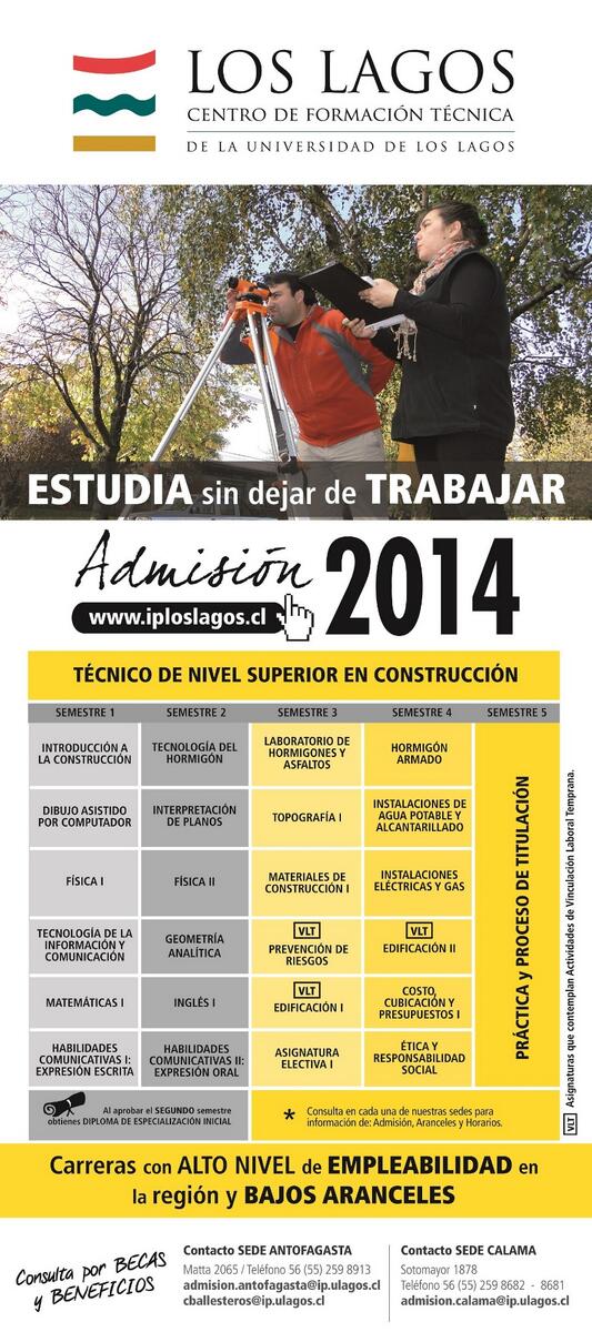 Carreras técnicas y profesionales con un alto nivel de excelencia académica.