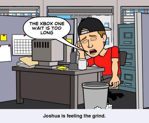 XBOX's tweet photo. The waiting game is almost over! 10 #DaysUntilXboxOne. RT @Joshua_Heather: Couldn't say it any easier. @Xbox #XboxOne http://t.co/mn8bdIivXF