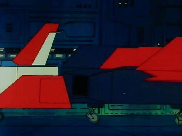 SCV_70WB's tweet photo. Mechanics attach Hayato's core fighter to the rear of the G-Fighter forming the G-Sky Easy. #OdessaDay http://t.co/WAerNJBffD