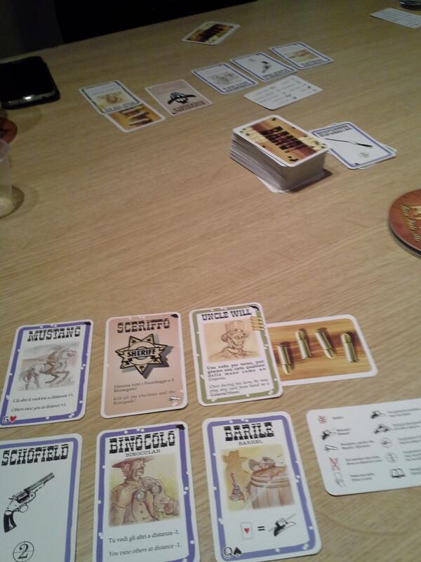 bridgetlas's tweet photo. Playing BANG! It's me (the sheriff)  vs. The renegade ... fun game.  Gonna be close. http://t.co/La8OTlbjjT