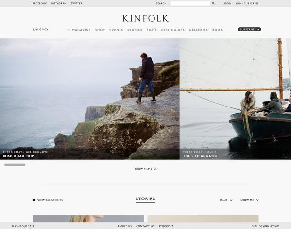 _maggly's tweet photo. Today we look at the @kinfolkmag website in the fifth issue of #magsiteswelike http://t.co/ElP4TasKhR http://t.co/JMJPPUmLhE