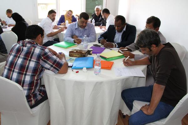 HNECLibya's tweet photo. صورة من #hnec #libya #اختتام المرحلة الثانية من البرنامج التدريبي للمفوضية الوطنية العليا للانتخابات http://t.co/ANXRtfm94W