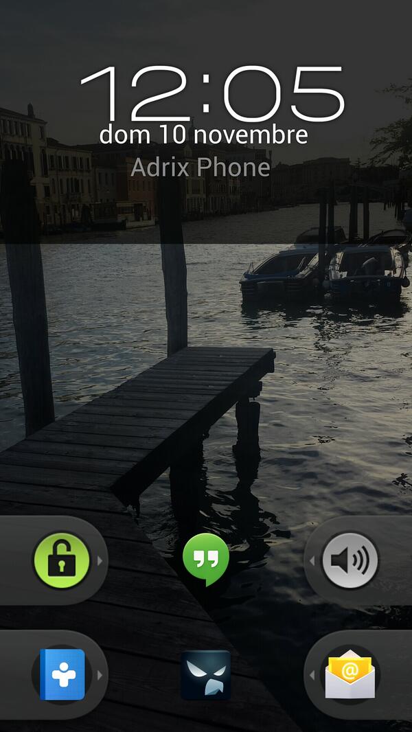 AdrixChannel's tweet image. Lockscreen molto più funzionale...  @fgfoto grazie per avermi fatto scoprire #widgetlocker