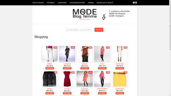 Blogmodefemme's tweet image. Tous les soldes VETEMENT FEMME -30% et + sur blog mode femme  blogmodefemme.com/shop/?category…